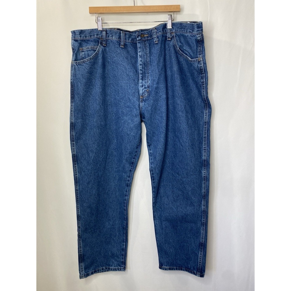 NWT Rustler Men's Relaxed Fit Jeans Size 44x30 Medium Blue Wash Chore Country